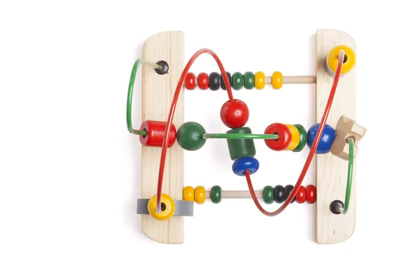 Top view wooden toy — Stock Photo, Image