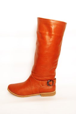 Beyaz arkaplanda izole edilmiş botlar