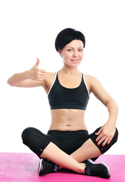 Portrait of young fitness woman — Stock Photo, Image