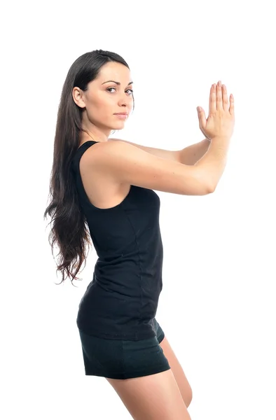 Portrait of young fitness woman — Stock Photo, Image