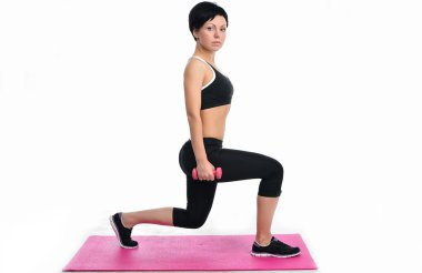 Genç fitness kadın portresi