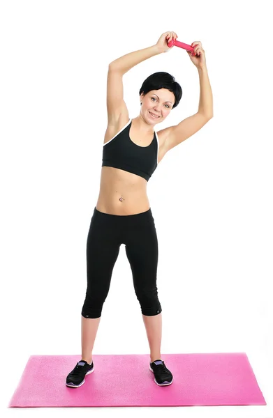 Portrait of young fitness woman — Stock Photo, Image