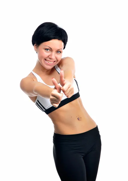 Portrait of young fitness woman — Stock Photo, Image