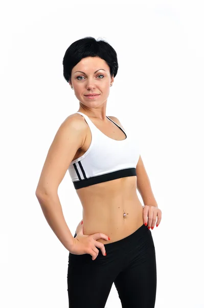 Porträt einer jungen Fitness-Frau — Stockfoto