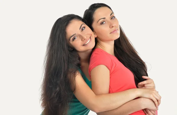 Retrato de hermanas jóvenes y hermosas — Foto de Stock