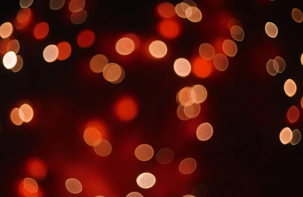 节气脱焦纹理的Bokeh 模糊的圣诞彩灯 — 图库照片