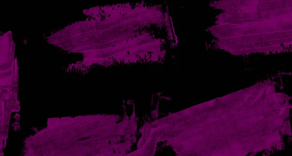 Schmierereien Samtiger Violetter Farbe Auf Schwarzem Hintergrund — Stockfoto