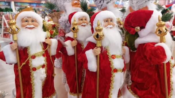 ウクライナのニコラエフ 2021年12月14日 店内のクリスマス飾り Epicenter — ストック動画