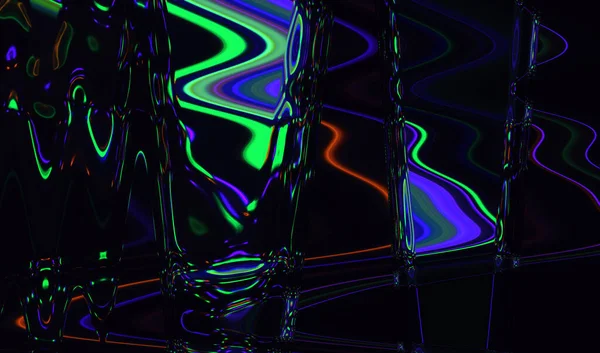 Kaléidoscope Abstrait Fond Sombre Texture Art Glitch — Photo