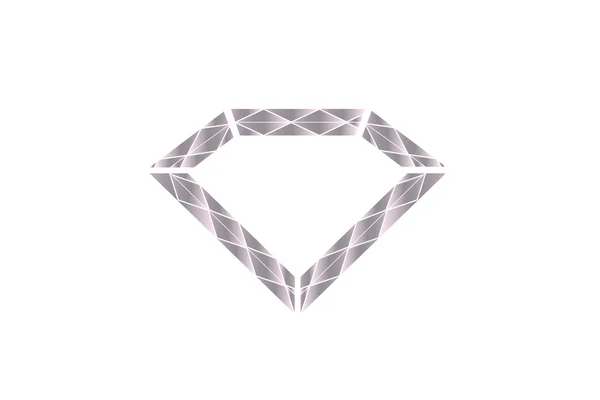 Lesklých diamant — Stockový vektor