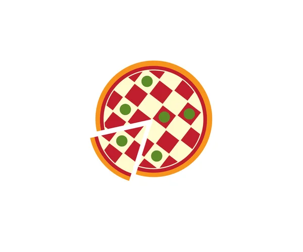 Schack pizza Stockillustration