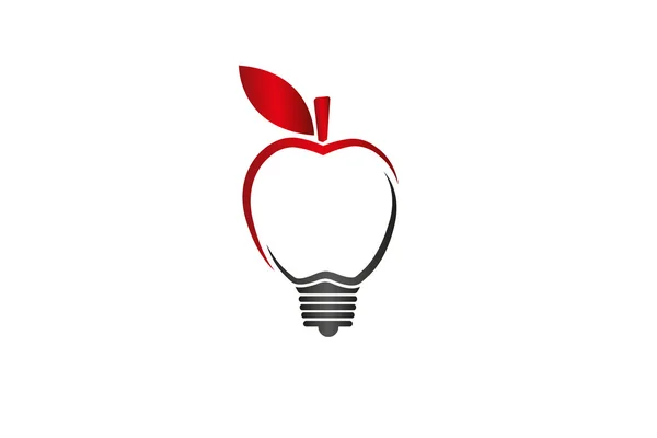 Apple glödlampa Royaltyfria illustrationer