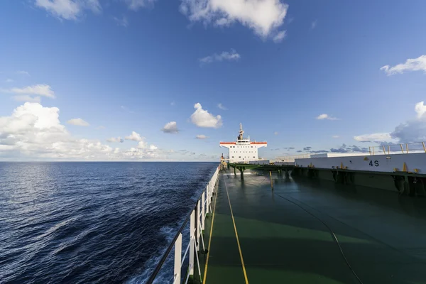 Cargo ship underway at day — Stock Photo, Image