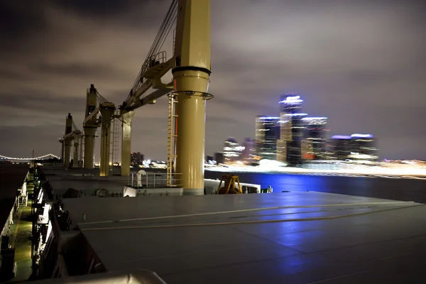 Ship passing Detroit — Stock Photo, Image