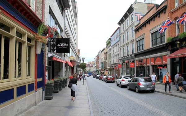 Vista de calle de la ciudad de Quebec — Foto de Stock