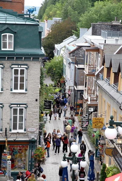 Quebec stad straat — Stockfoto
