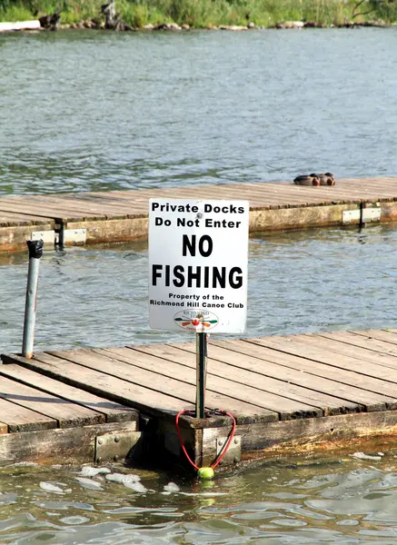 Sem sinal de pesca — Fotografia de Stock