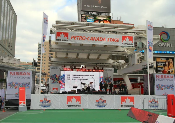 Grey Cup Stage — Stock Photo, Image