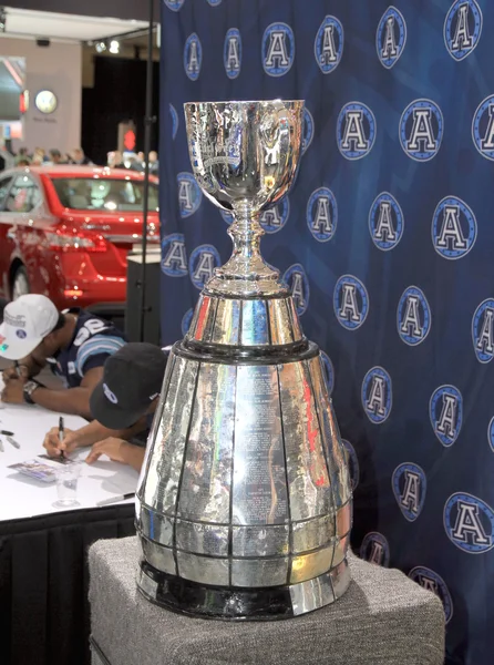 Grey Cup Trophy Stock Photo