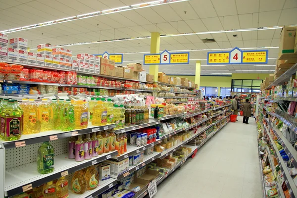 Chinese Supermarket Aisle — Stock Photo, Image