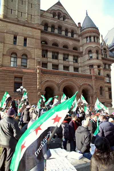 Syrian Demonstrators — Stock Photo, Image