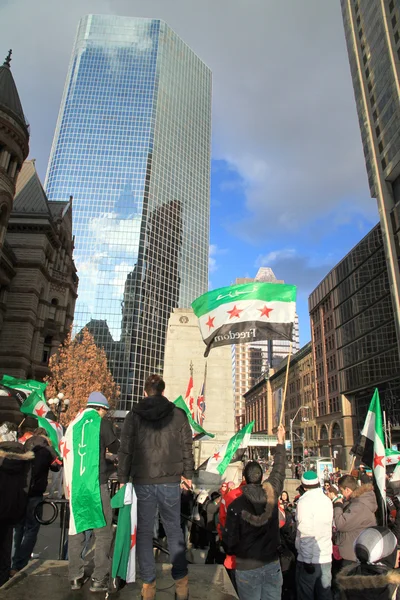 Manifestantes sirios — Foto de Stock