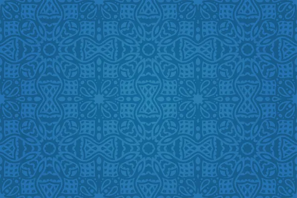 Hermoso Fondo Vectorial Con Patrón Inconsútil Azul Colorido — Archivo Imágenes Vectoriales