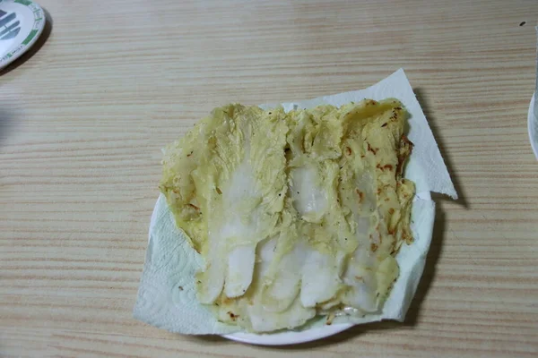 Jeon是用油做的 韩国传统的韩国煎饼 — 图库照片
