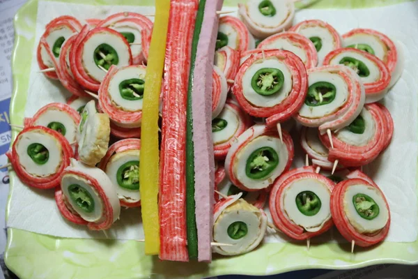 Jeon Feito Com Óleo Panquecas Coreanas Tradicionais Coreanas — Fotografia de Stock