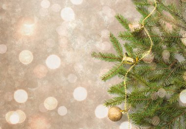 Noel ağaçlarıyla dolu Noel arkaplanı. Noel kartı. Noel arkaplanı. Boşluğu kopyala