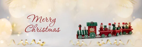 Navidad Año Nuevo Fondo Fondo Navidad Tarjeta Felicitación Navideña Banner — Foto de Stock