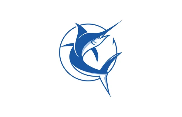 Cacth Schwert Fische Logo — Stockfoto