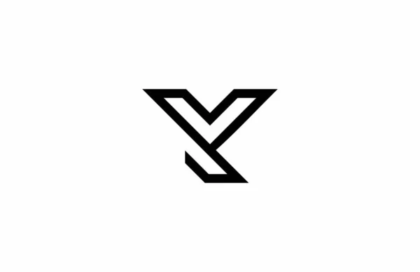 Лінійна Монограма Logo — стокове фото