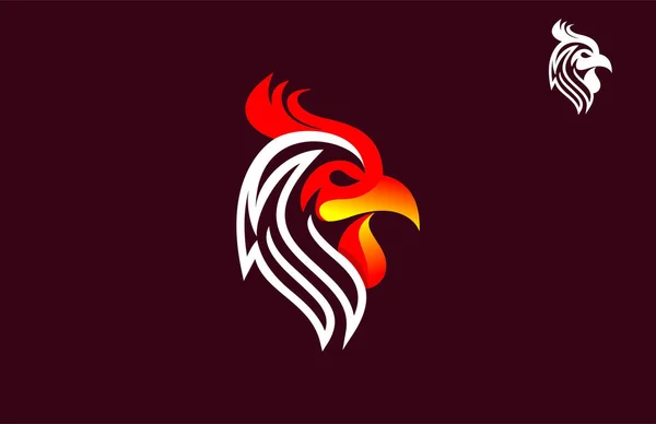 Einfache Hahnenkopf Logo — Stockfoto
