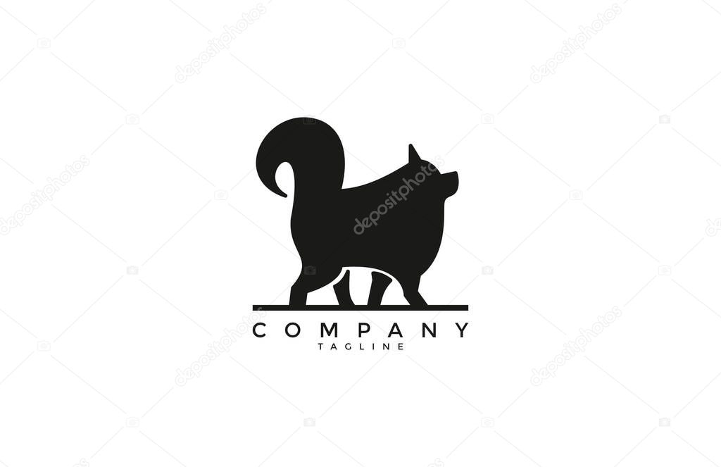 Ronin Samurai Logo Design Vector Illustration