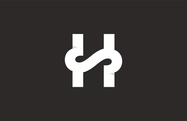 Lijnbrief Logo — Stockvector