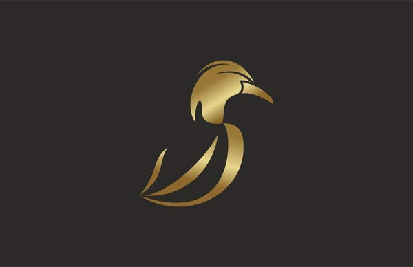 Elegantes Entenblatt Logo — Stockvektor