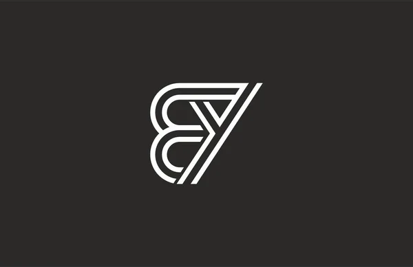 Lineaire Brief Logo — Stockvector