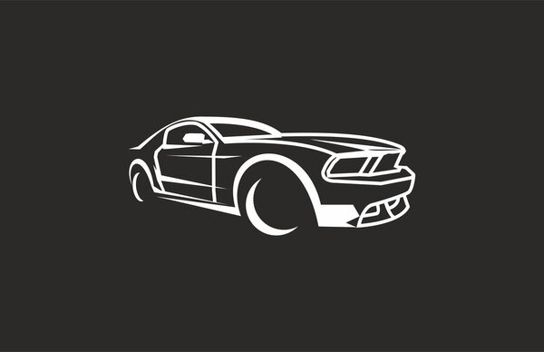 Stylized Sport Car Vector Illustration