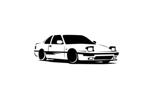 Sedan Carro Coupe Pop Lamp Vector Design — Vetor de Stock