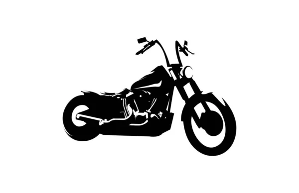 Minimalistyczna Ilustracyjna Konstrukcja Wektora Motocykla — Wektor stockowy