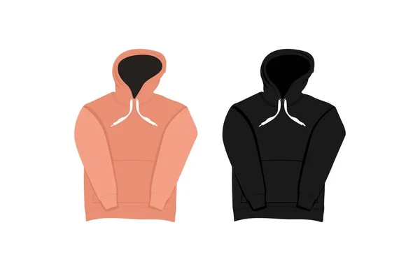 Design Template Hoodie Realistic Vector Illustration — стоковый вектор