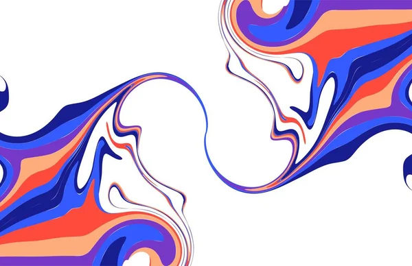 Neo Neons Color Effect Swirl Vector Trend Background Design — Image vectorielle