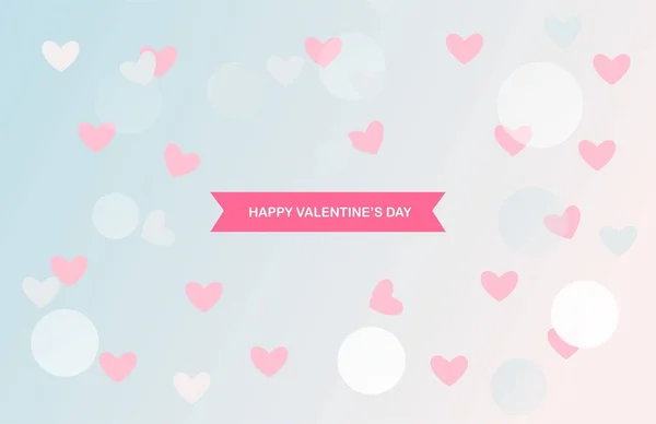 Valentines Day Minimal Concept Background Design — Stockvektor