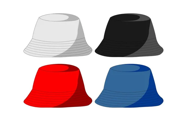 Diseño Simple Vector Plantilla Sombrero — Vector de stock