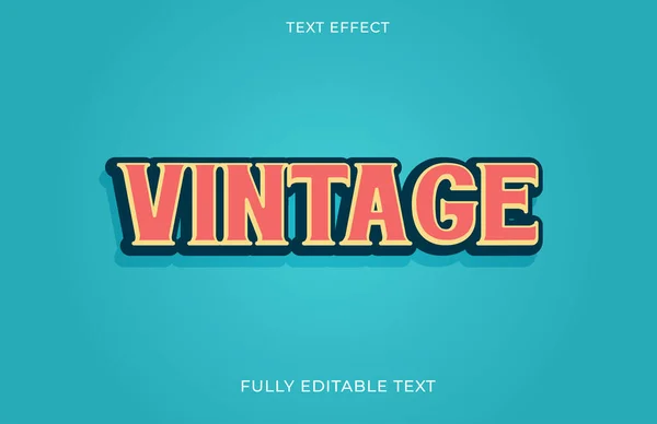 Novo Estilo Vintagem Texto Efeito Design —  Vetores de Stock