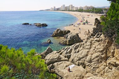 İspanya bir Beach'te Güz.