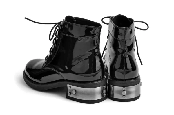 Par de sapatos unissex envernizados — Fotografia de Stock