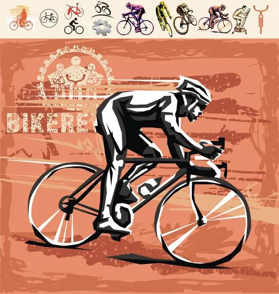 Ciclismo — Vector de stock