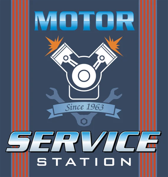 Motor service — Stockvector